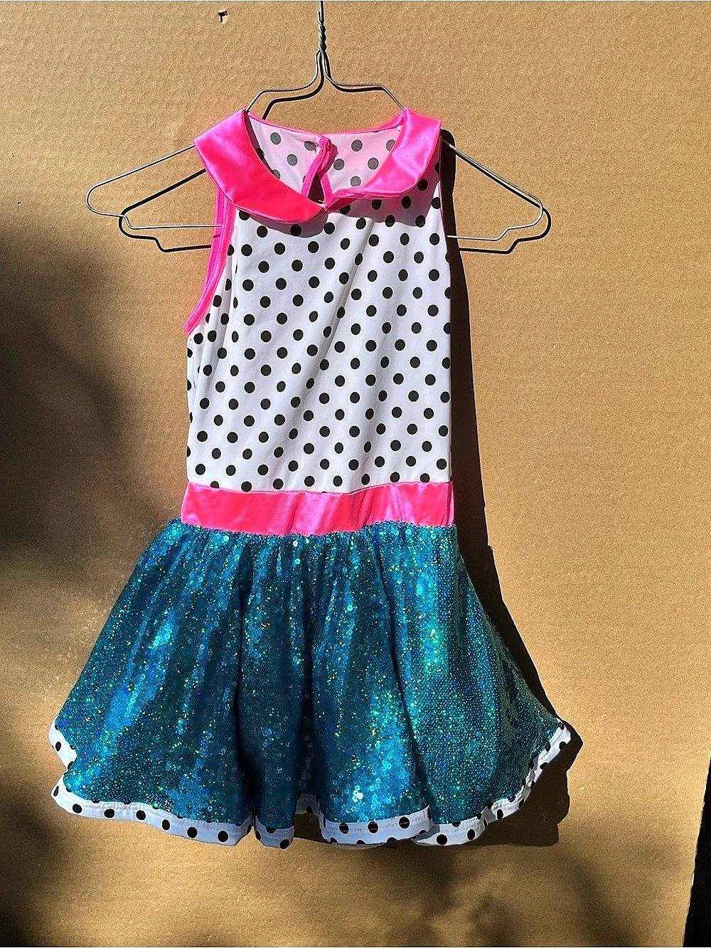 Weissman Polka Dot Sequin Theater Dress Size Medium NWT